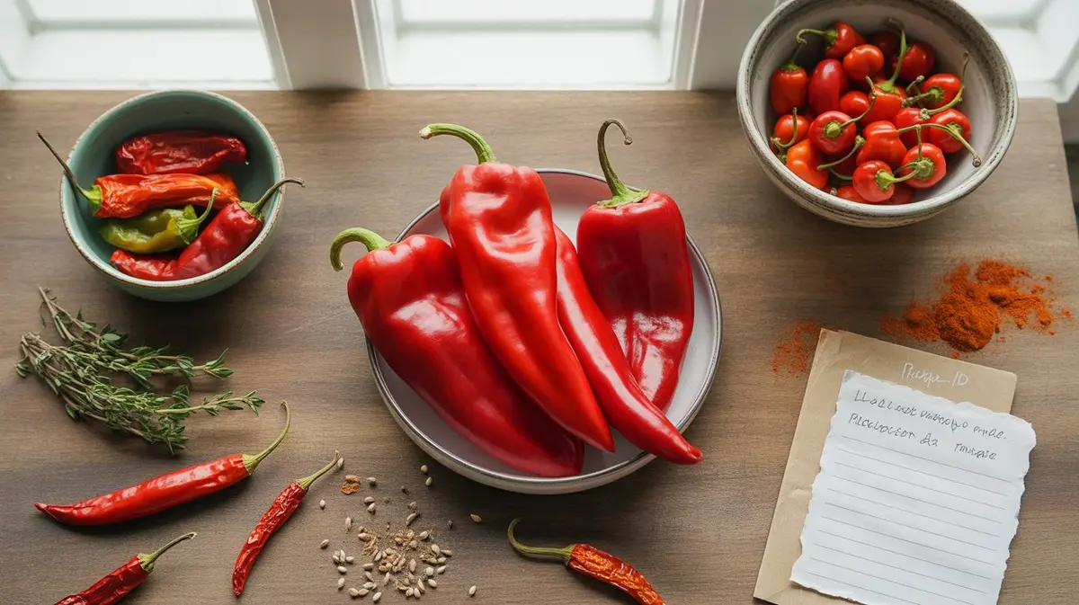 Comparison of Piquillo Pepper with similar peppers for substitution