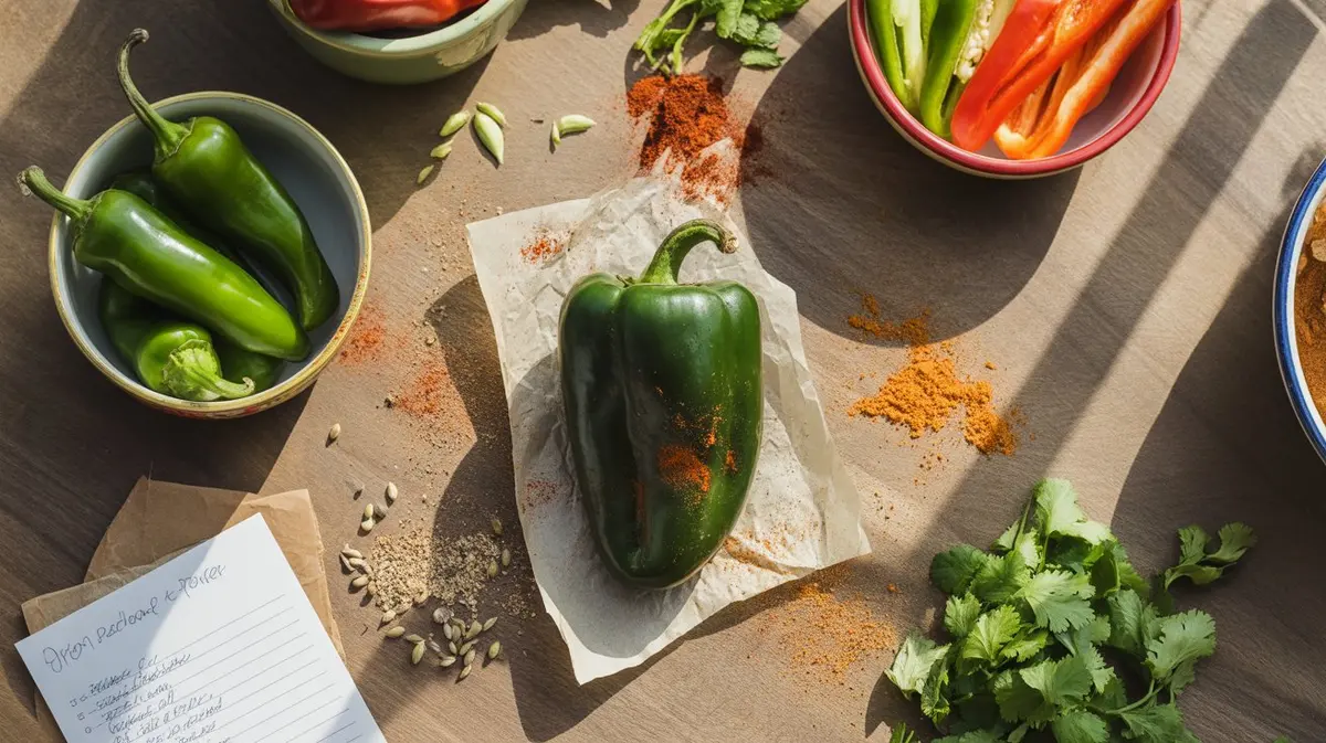 Comparison of Poblano Pepper with similar peppers for substitution