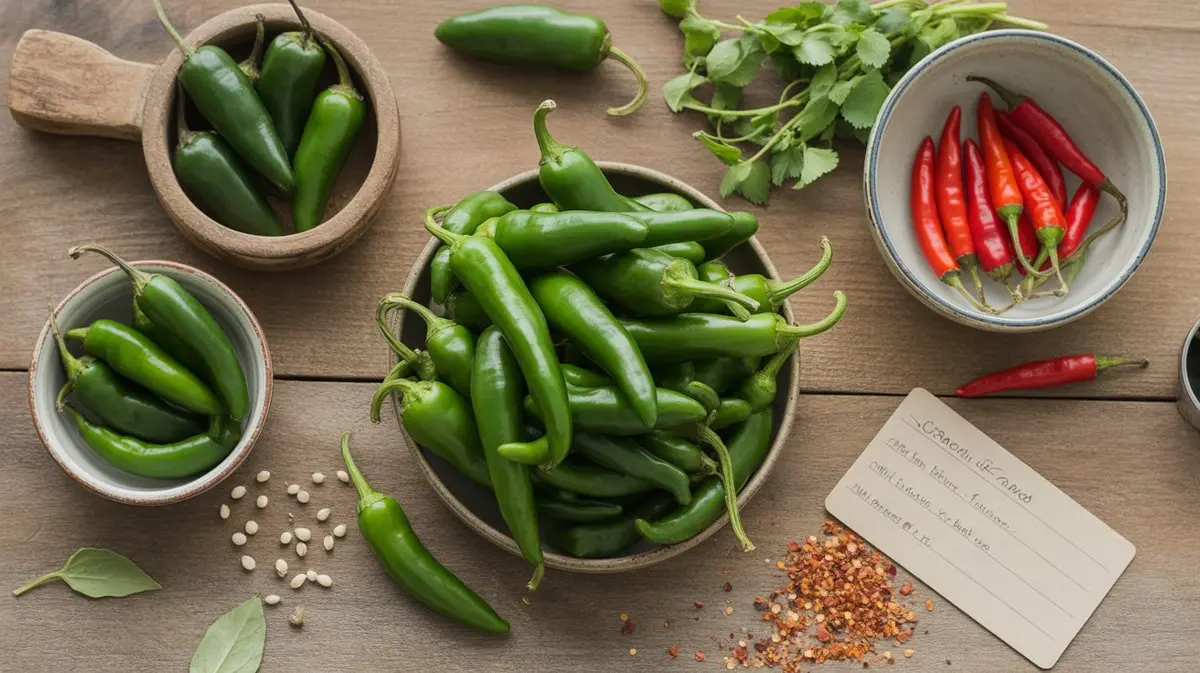Comparison of Serrano Pepper with similar peppers for substitution