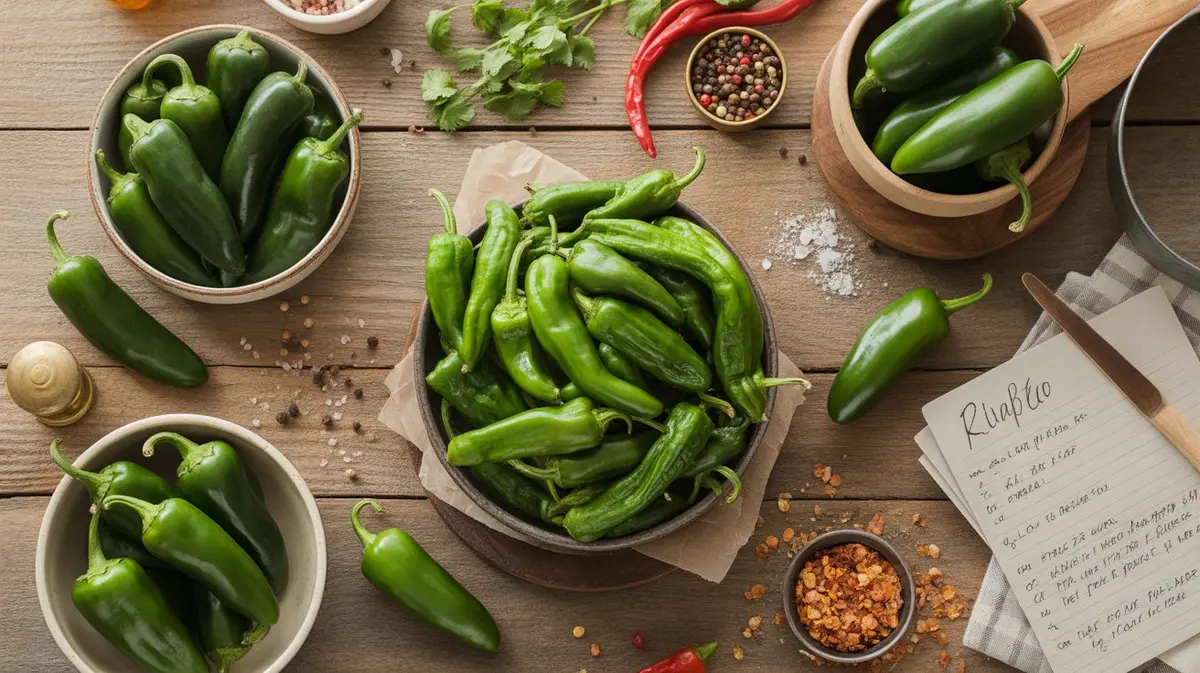 Comparison of Shishito Pepper with similar peppers for substitution