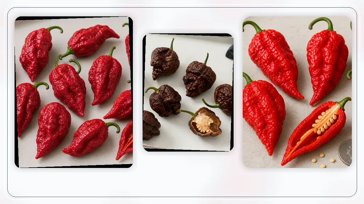 Trinidad Moruga Scorpion in-post substitute comparison with similar pepper options