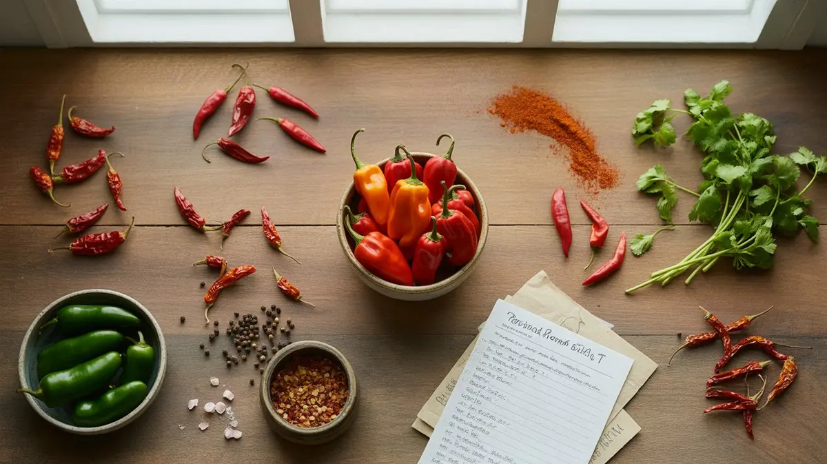 Comparison of Trinidad Scorpion Butch T with similar peppers for substitution
